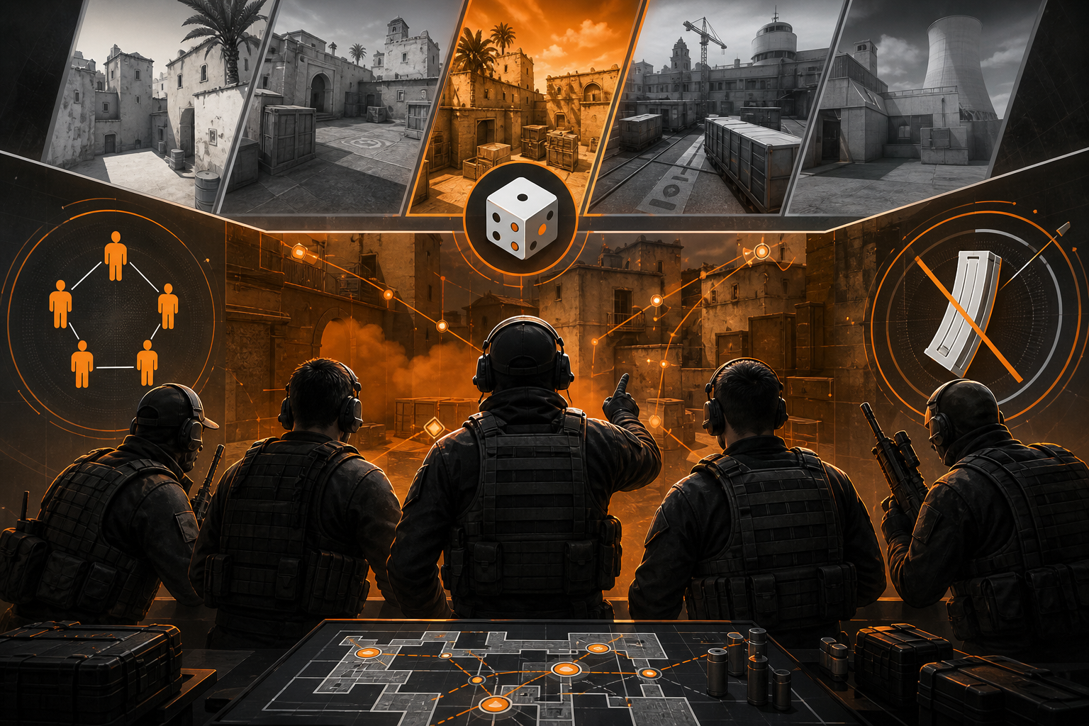Adapting five-man tactics to randomized map picks and silent reloads
